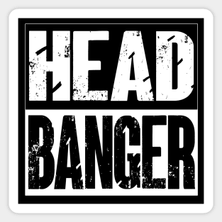 Head Banger Metal Music Fan Sticker